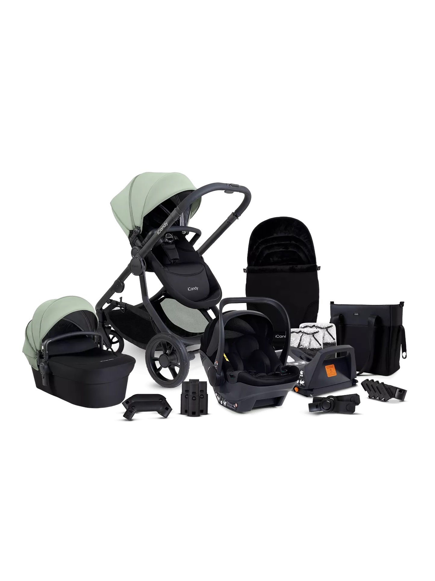 iCandy Orange 4 Pushchair Bundle in Pistachio