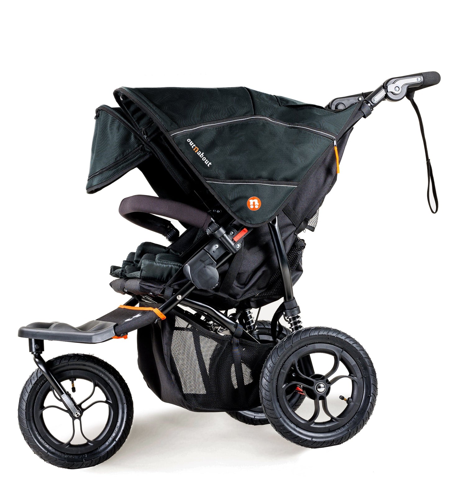 OutnAbout Nipper V5 Double Pushchair Summit Black