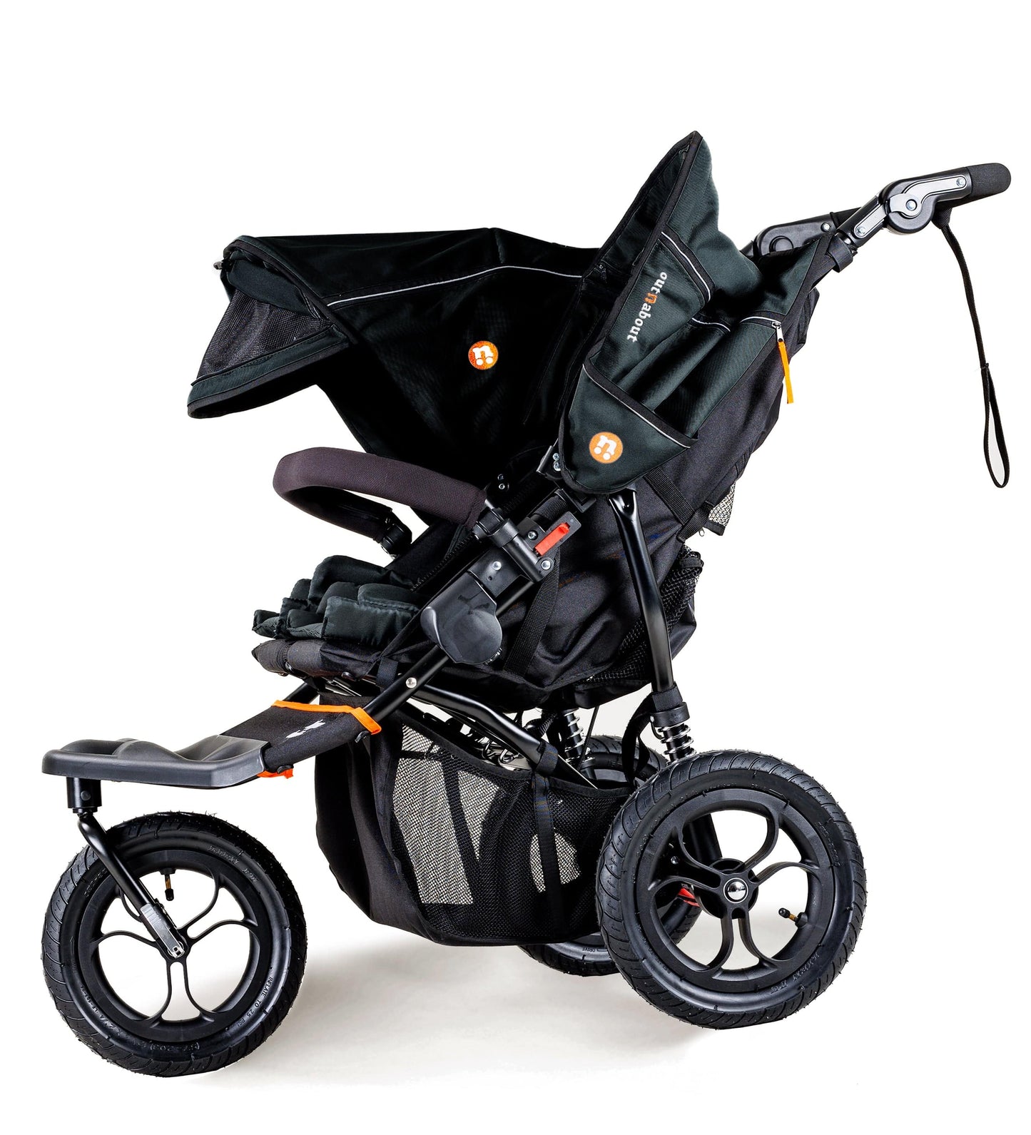 OutnAbout Nipper V5 Double Pushchair Summit Black