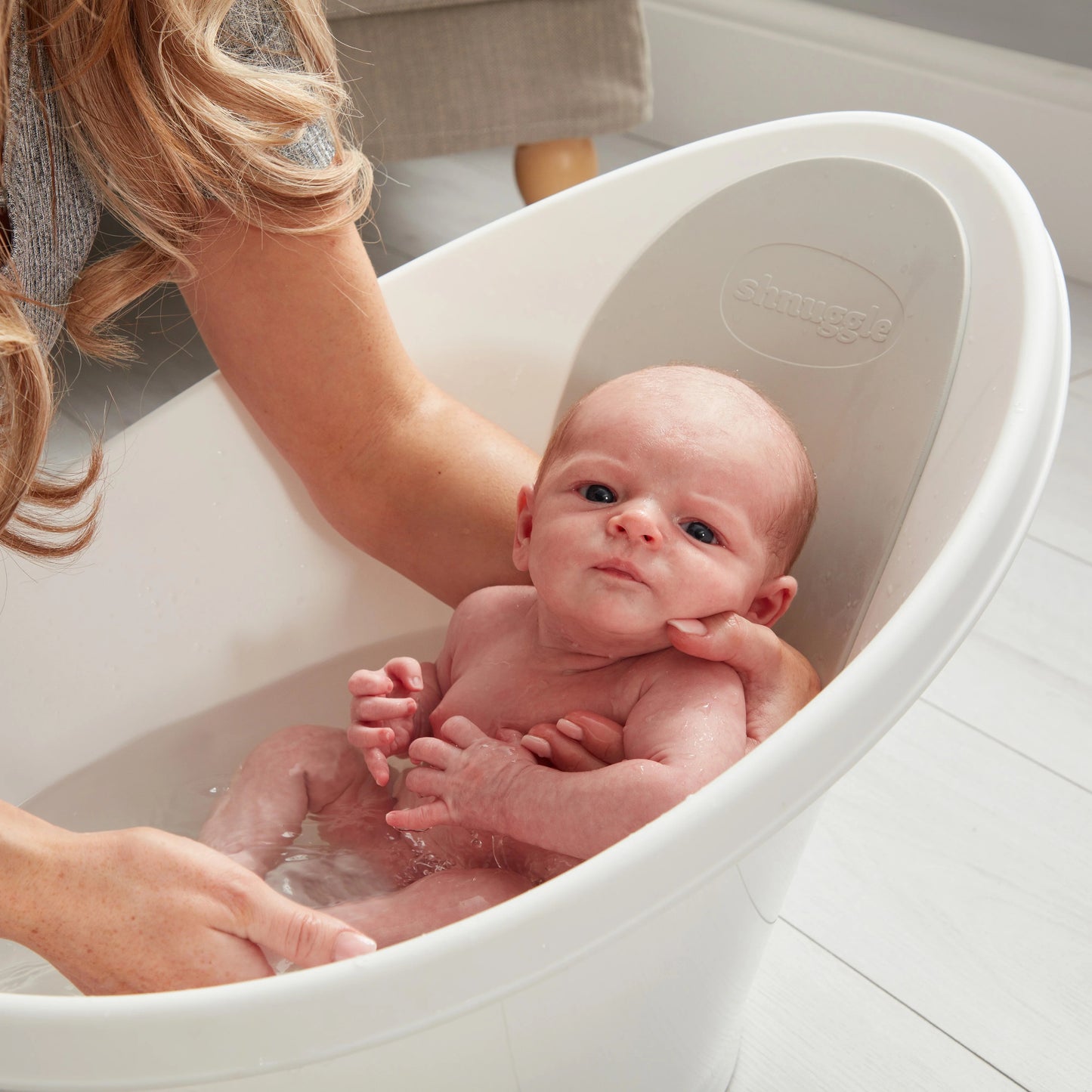 Shnuggle Baby Bath White/Grey