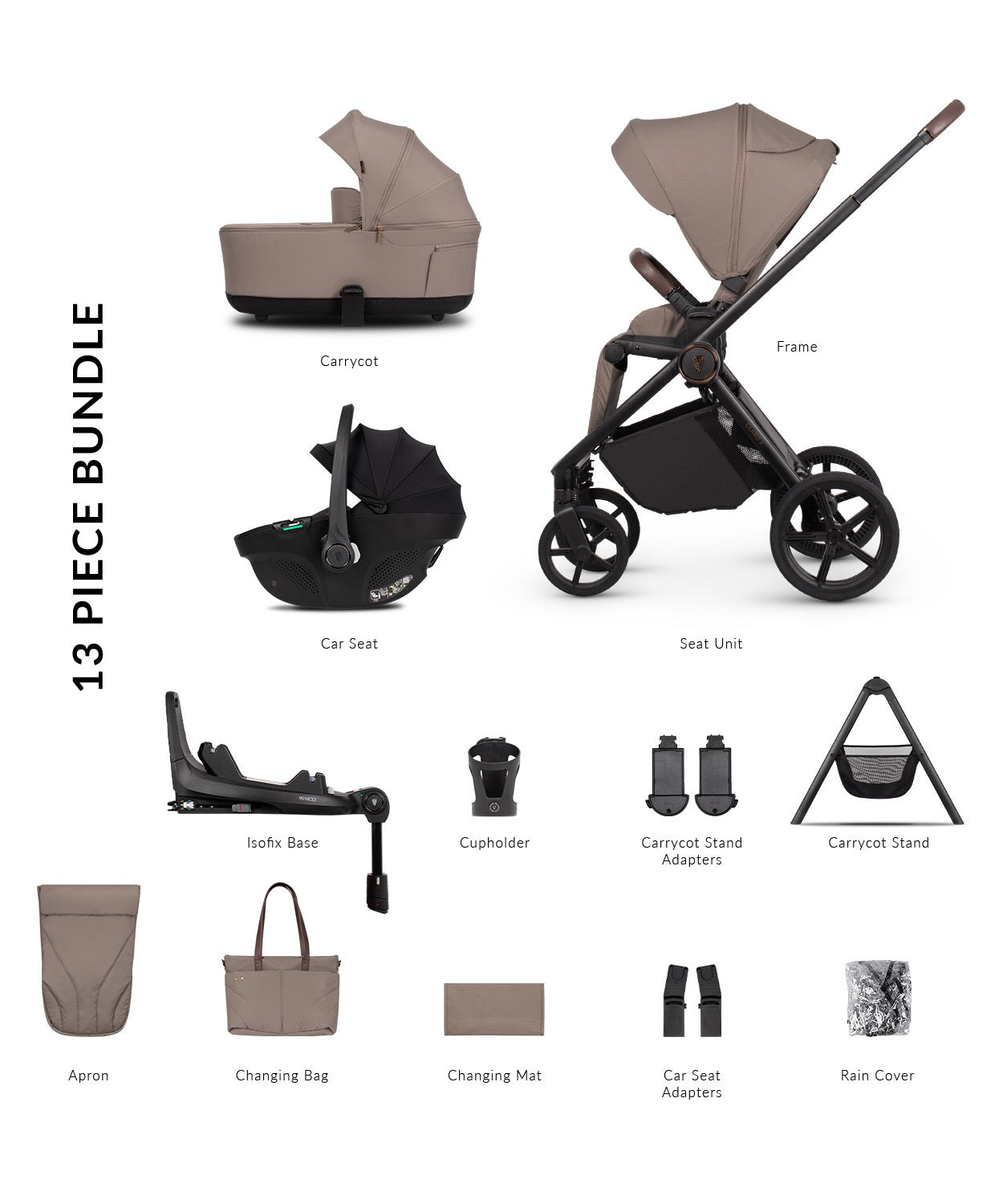 Venicci Claro 2 Almond Pram