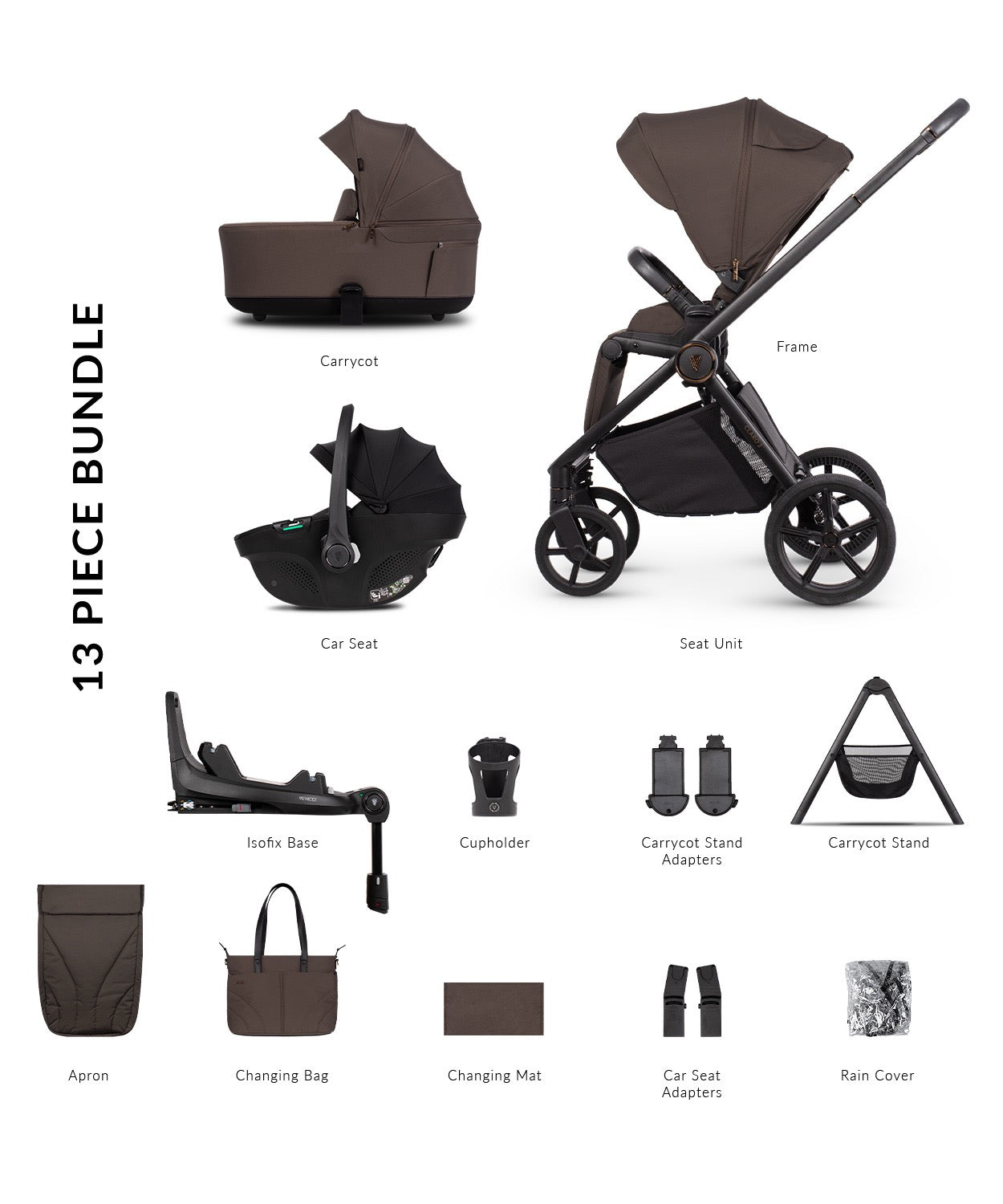 Venicci Claro 2 Chocolate Pram