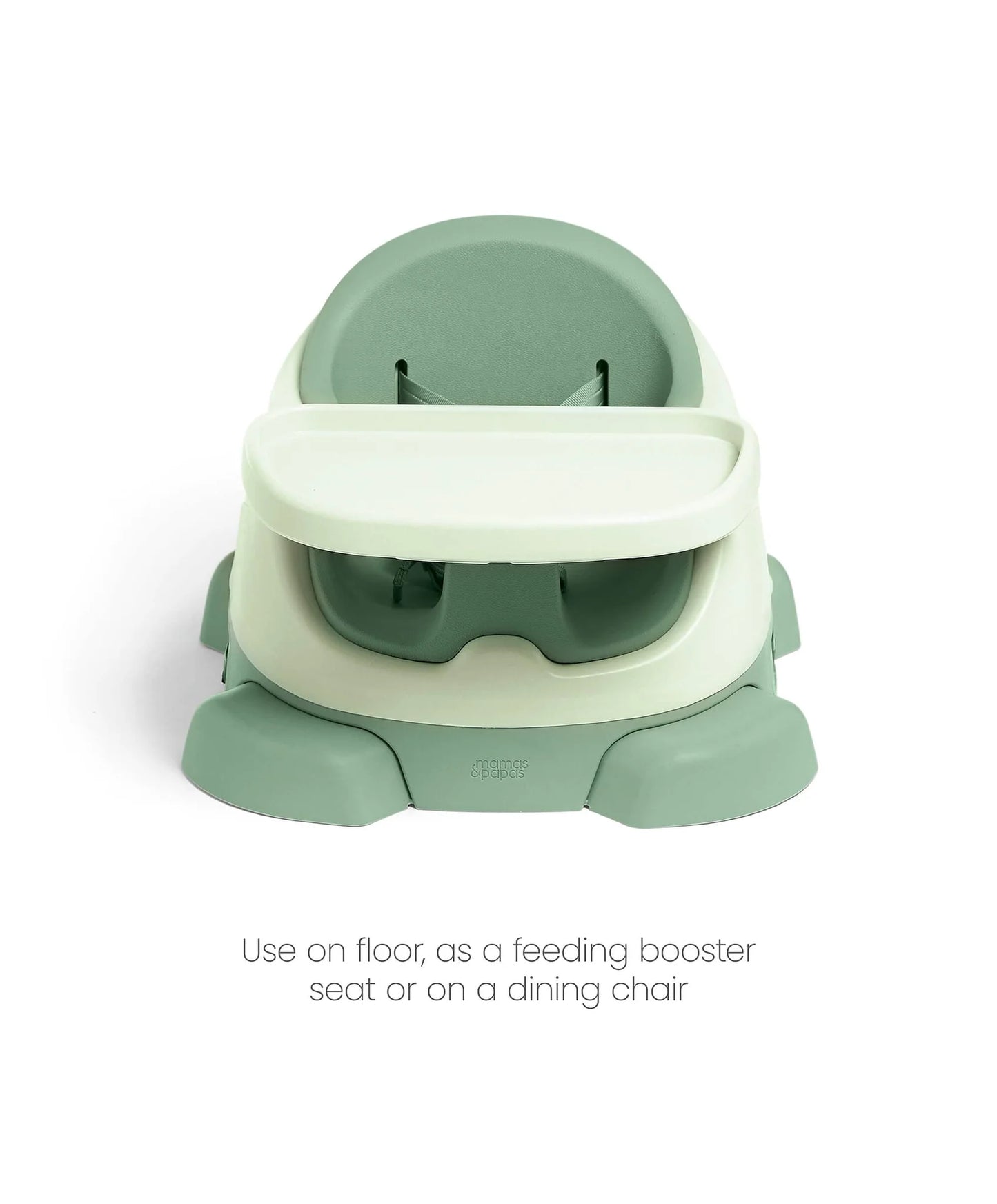 Mamas & Papas Bug 3-in-1 Floor & Booster Seat with Activity Tray - Eucalyptus