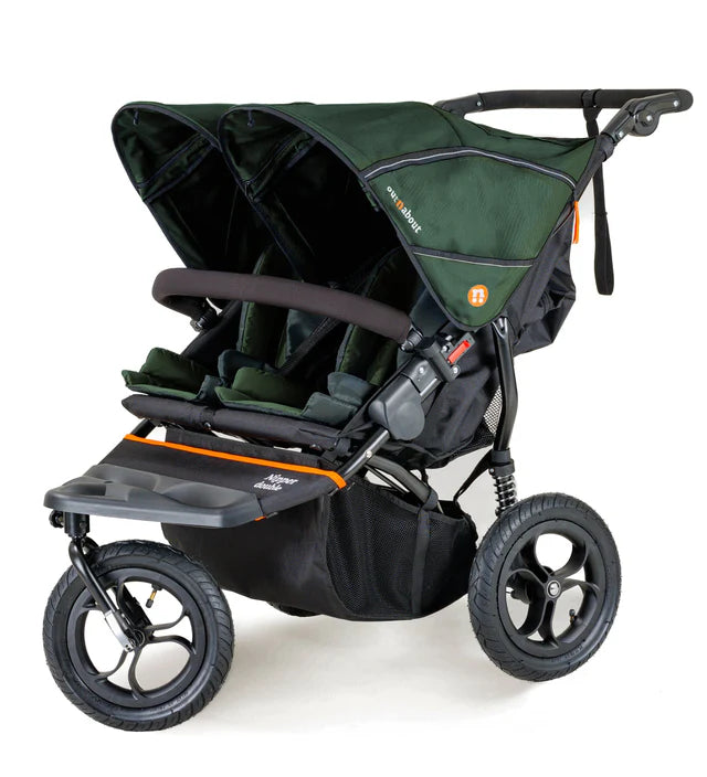 OutnAbout Nipper V5 Double Pushchair Sycamore Green