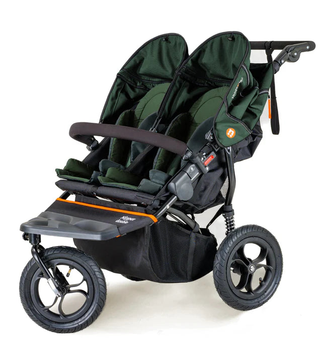 OutnAbout Nipper V5 Double Pushchair Sycamore Green