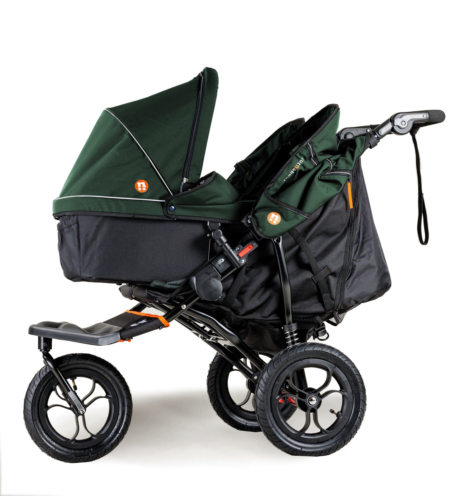 OutnAbout Nipper V5 Double Pushchair Sycamore Green