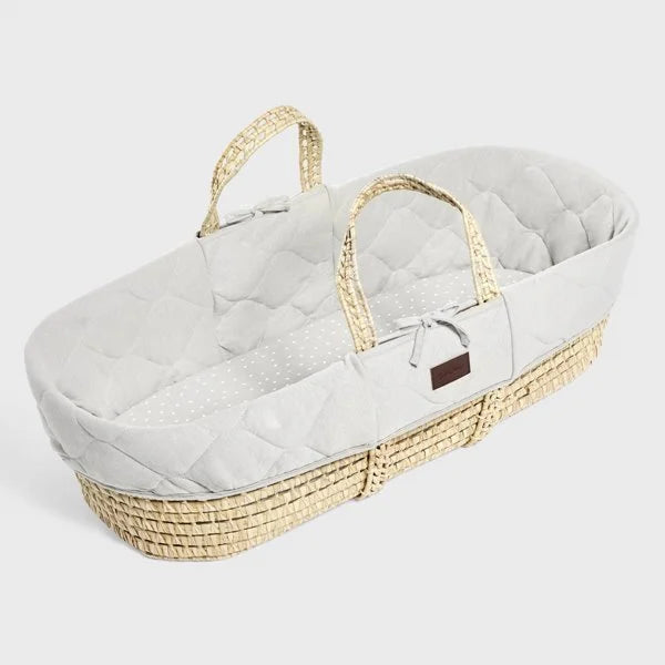 LGS Quilted Moses Basket, Mattress & Rocking Stand