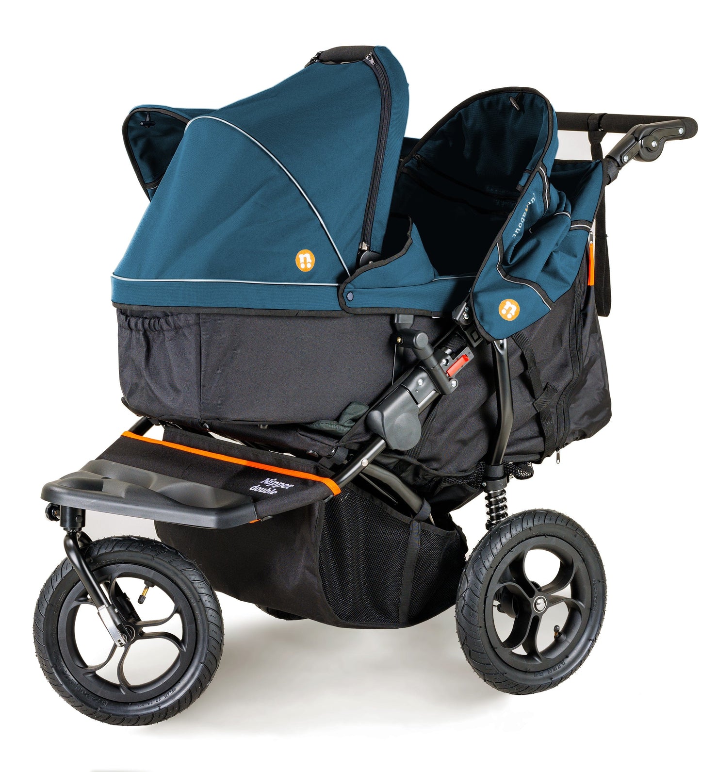 OutnAbout Nipper V5 Double Pushchair Highland Blue