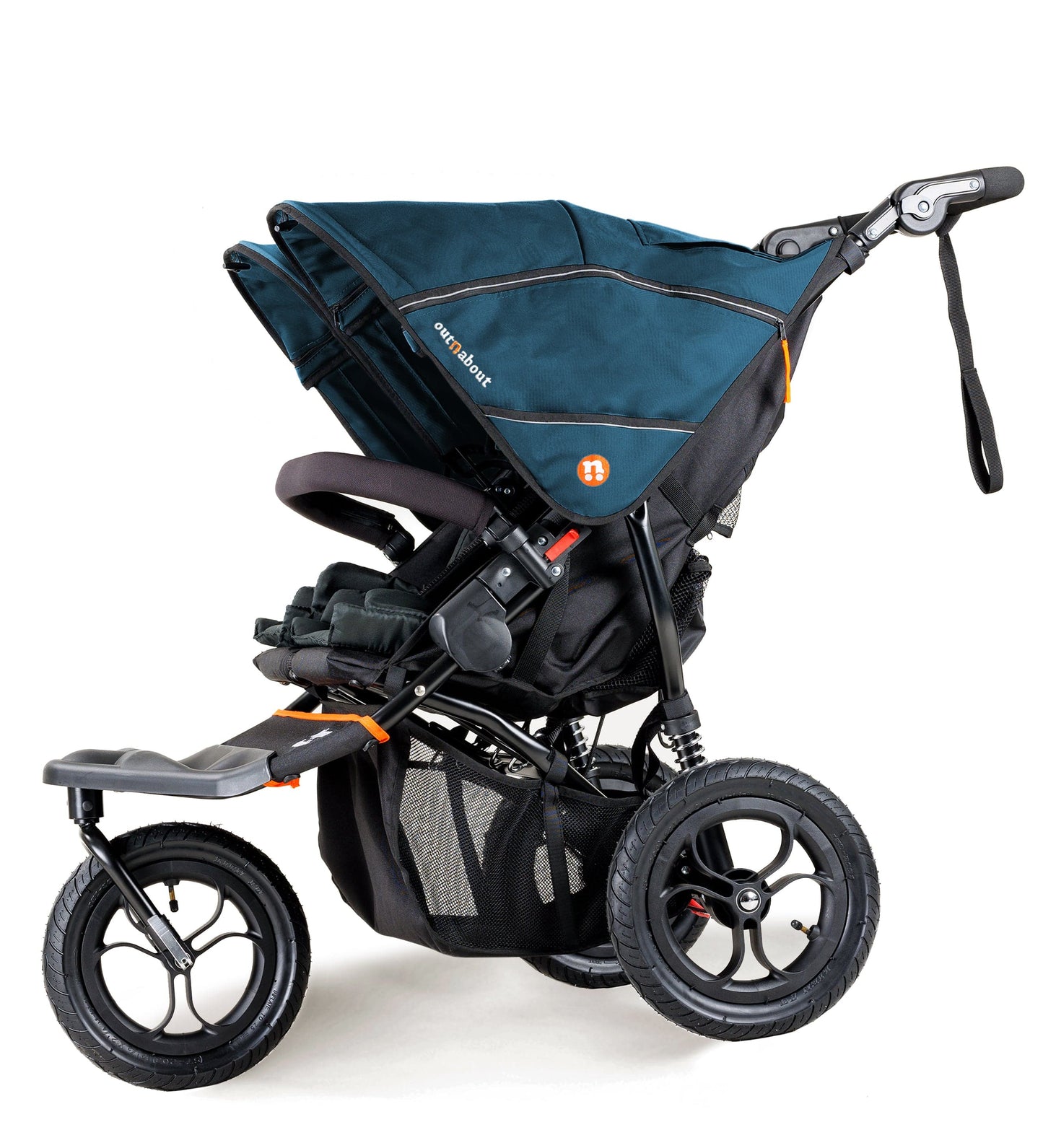 OutnAbout Nipper V5 Double Pushchair Highland Blue