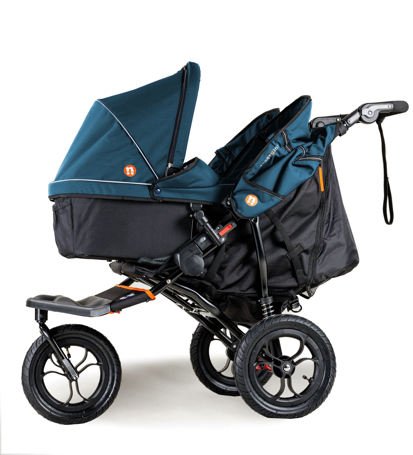 OutnAbout Nipper V5 Double Pushchair Highland Blue