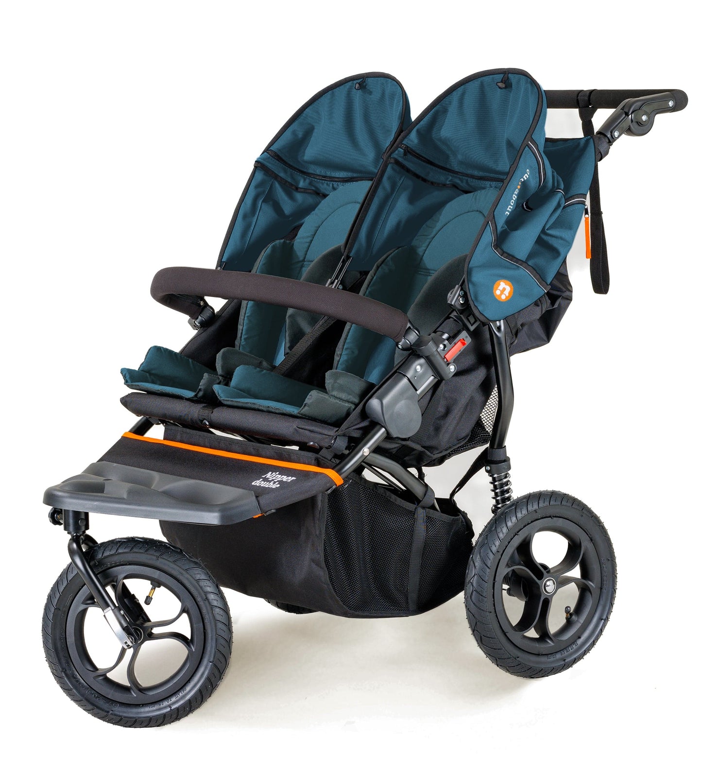 OutnAbout Nipper V5 Double Pushchair Highland Blue