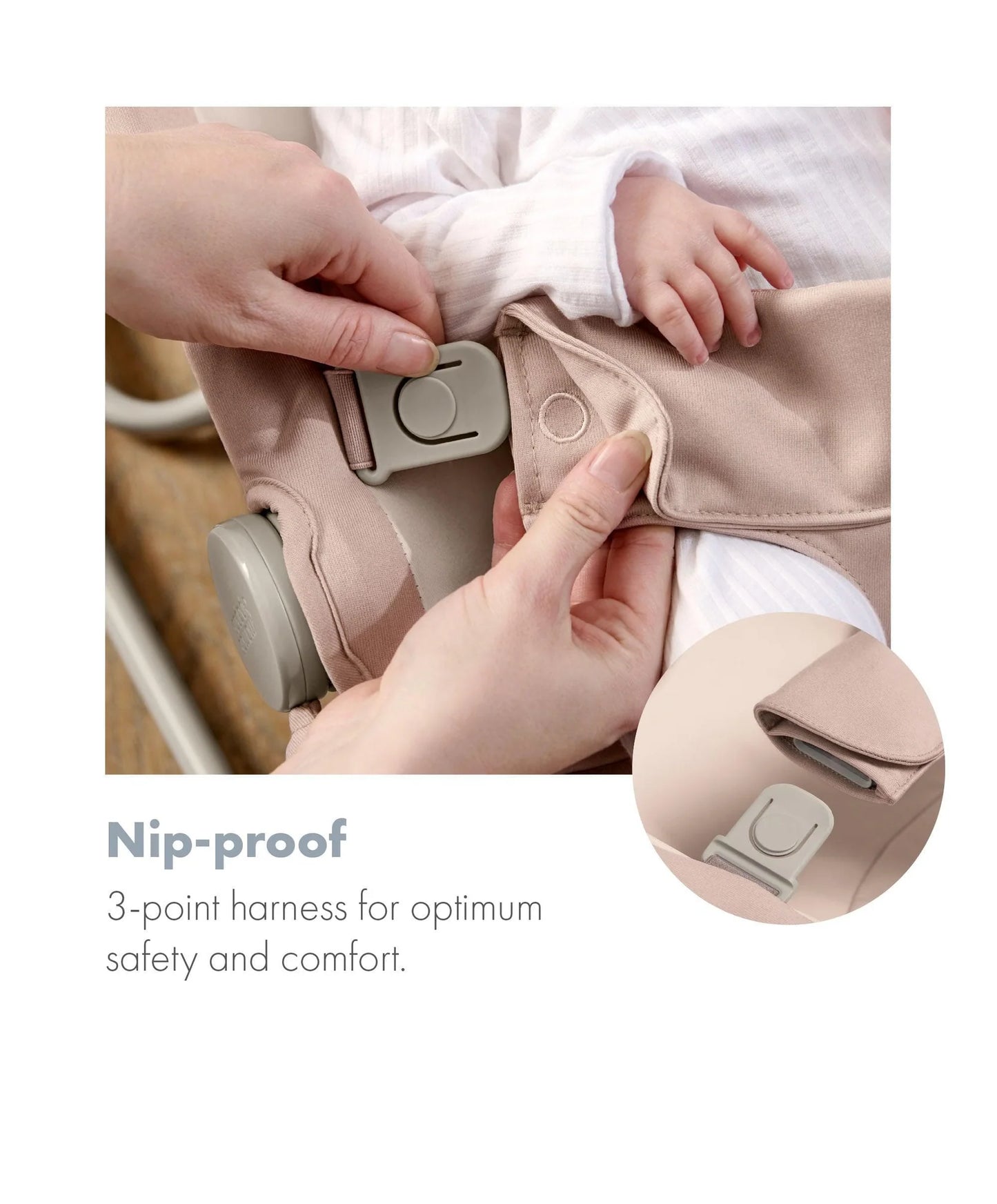 Mamas & Papas Tempo 3-in-1 Rocker/Bouncer - Blush