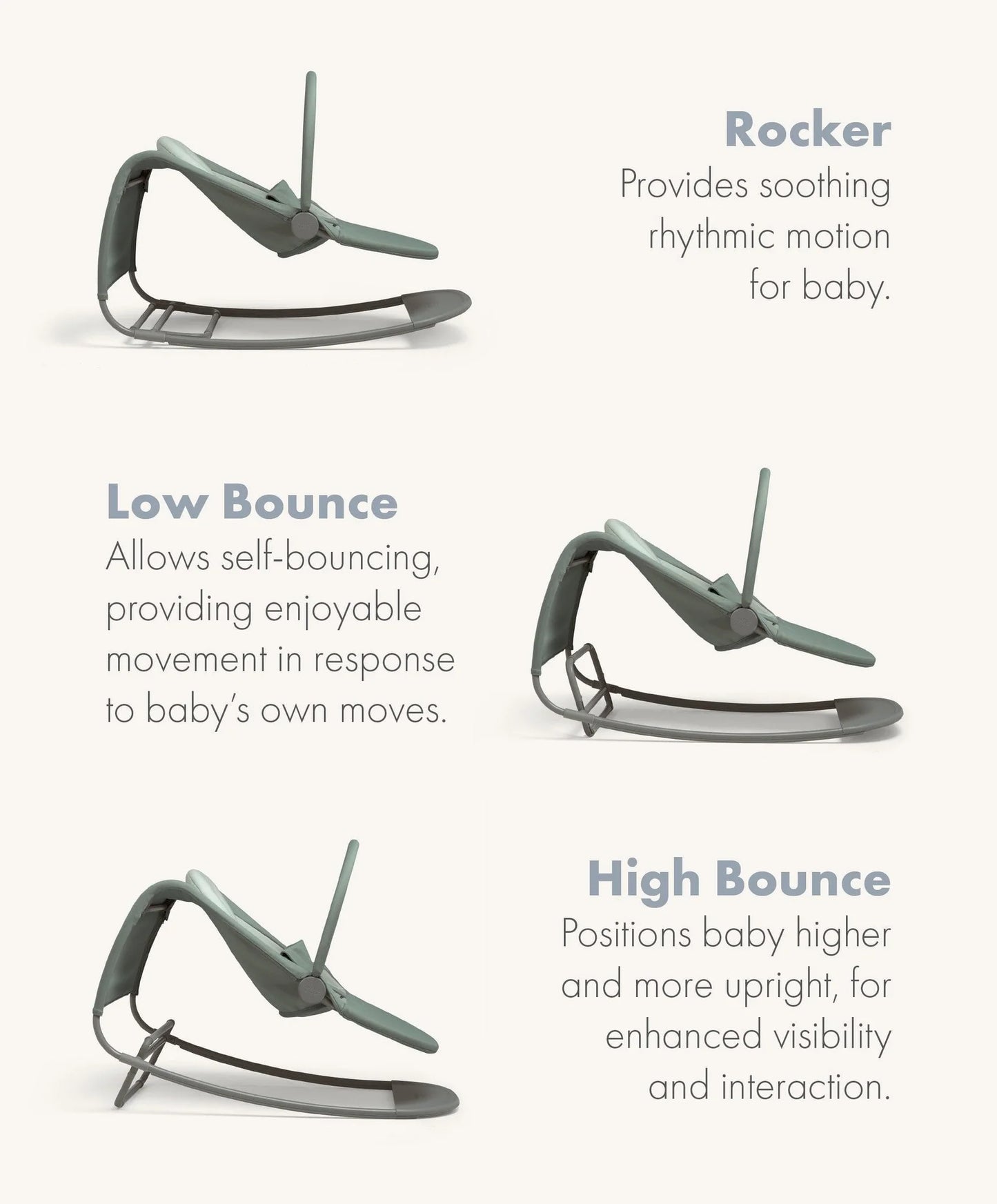 Mamas & Papas Tempo 3-in-1 Rocker/Bouncer - Ivy