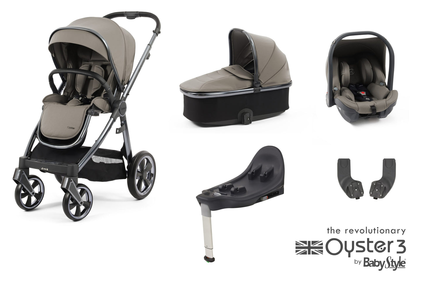 Oyster 3 Travel System Stone