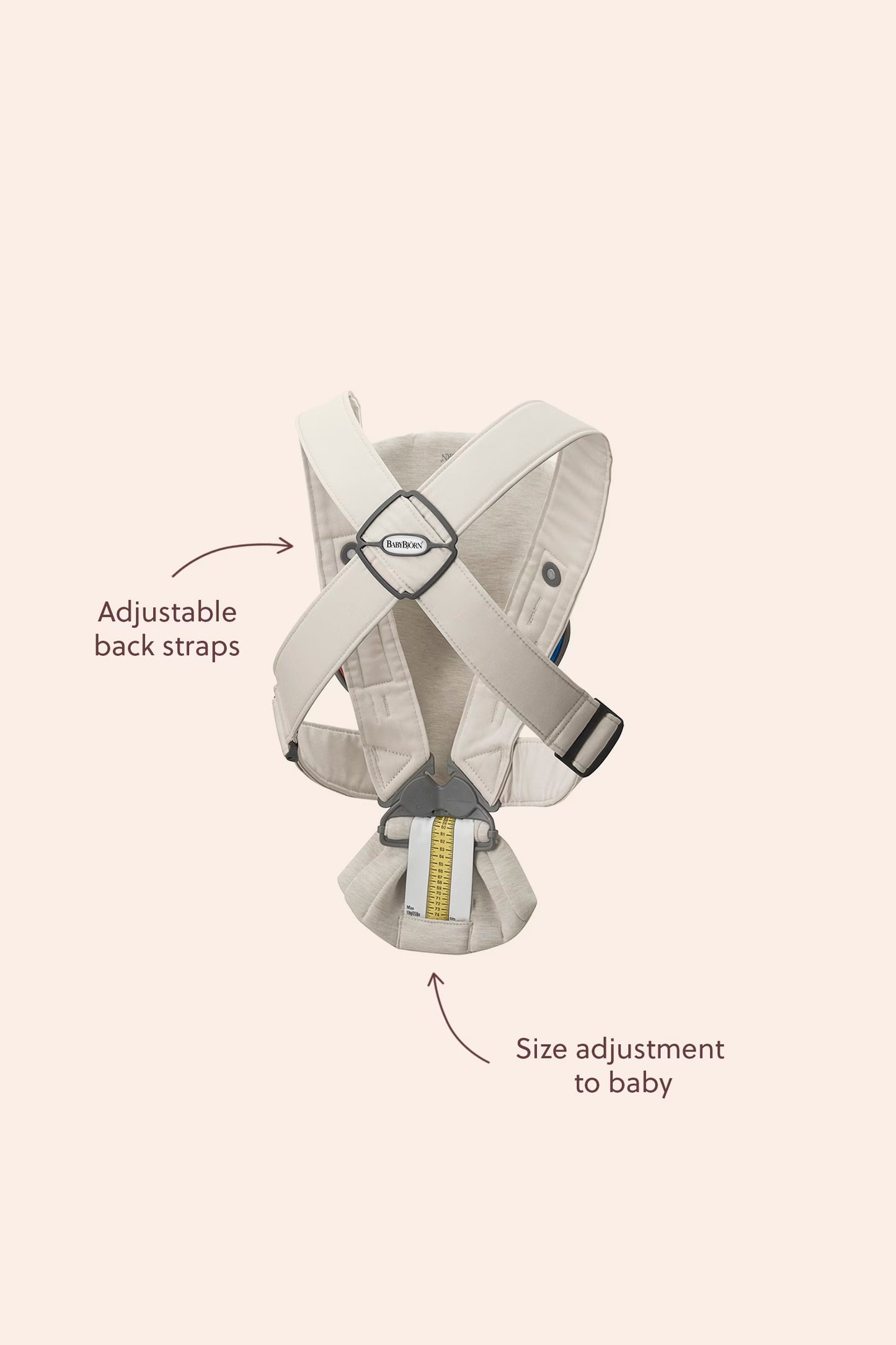 BabyBjorn Baby Carrier Mini- Beige (Woven)