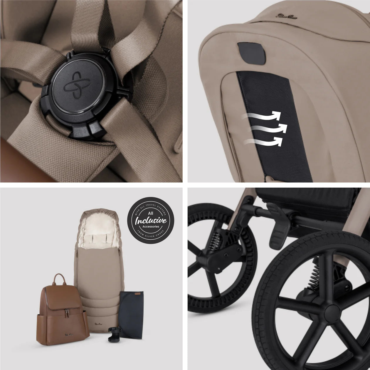 Silver Cross Breeze Travel System Bundle (10 Piece)