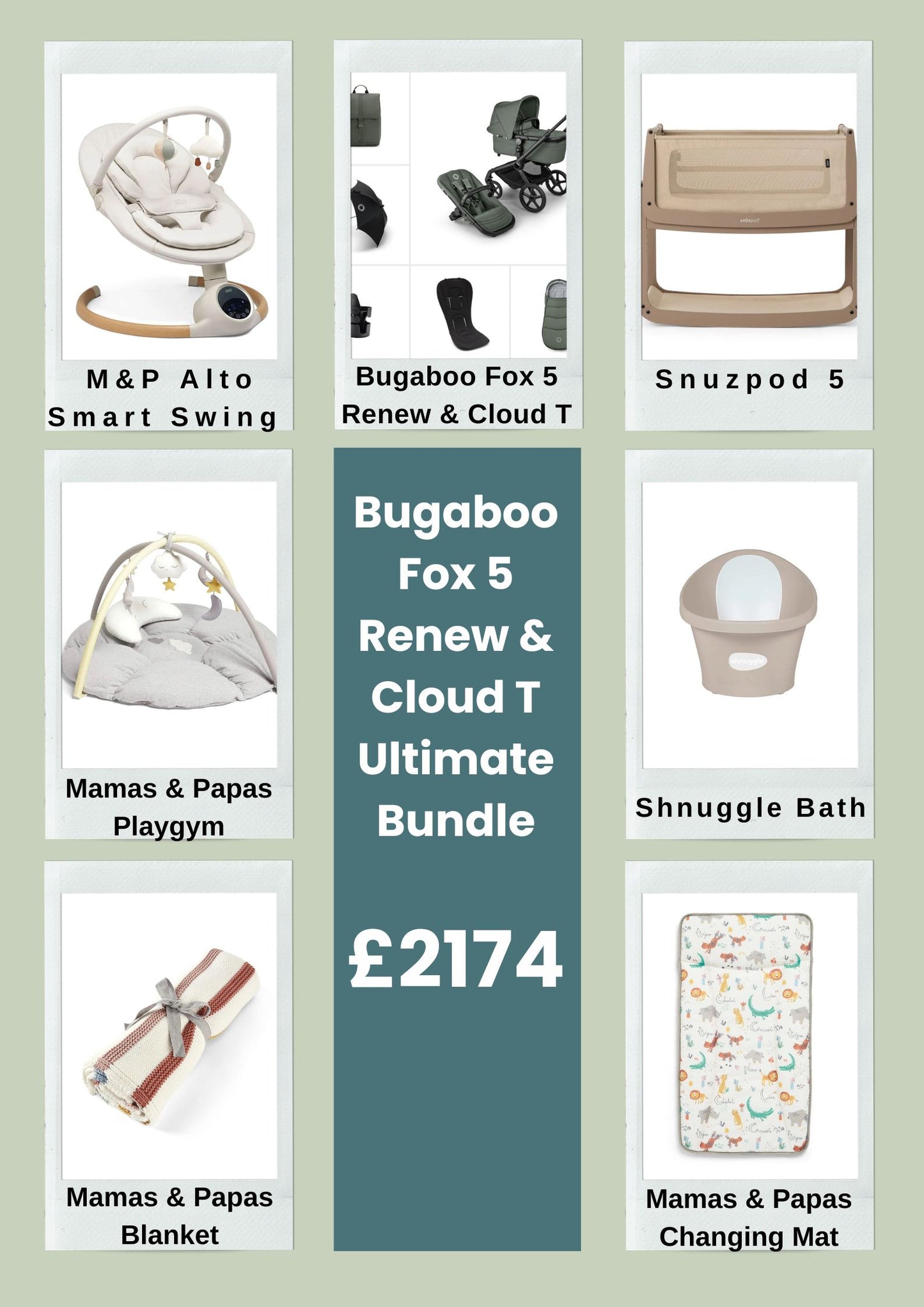 Strollers Bugaboo Fox 5 Renew & Cloud T Ultimate Bundle