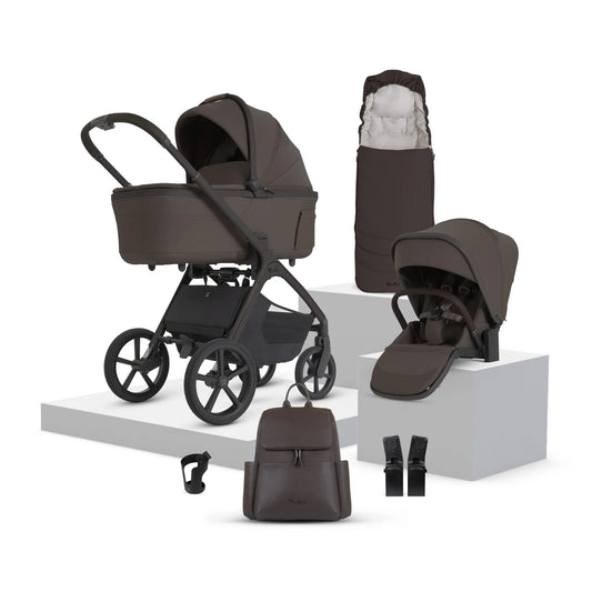 Silver Cross Cove 2 Pram Bundle Chocolate