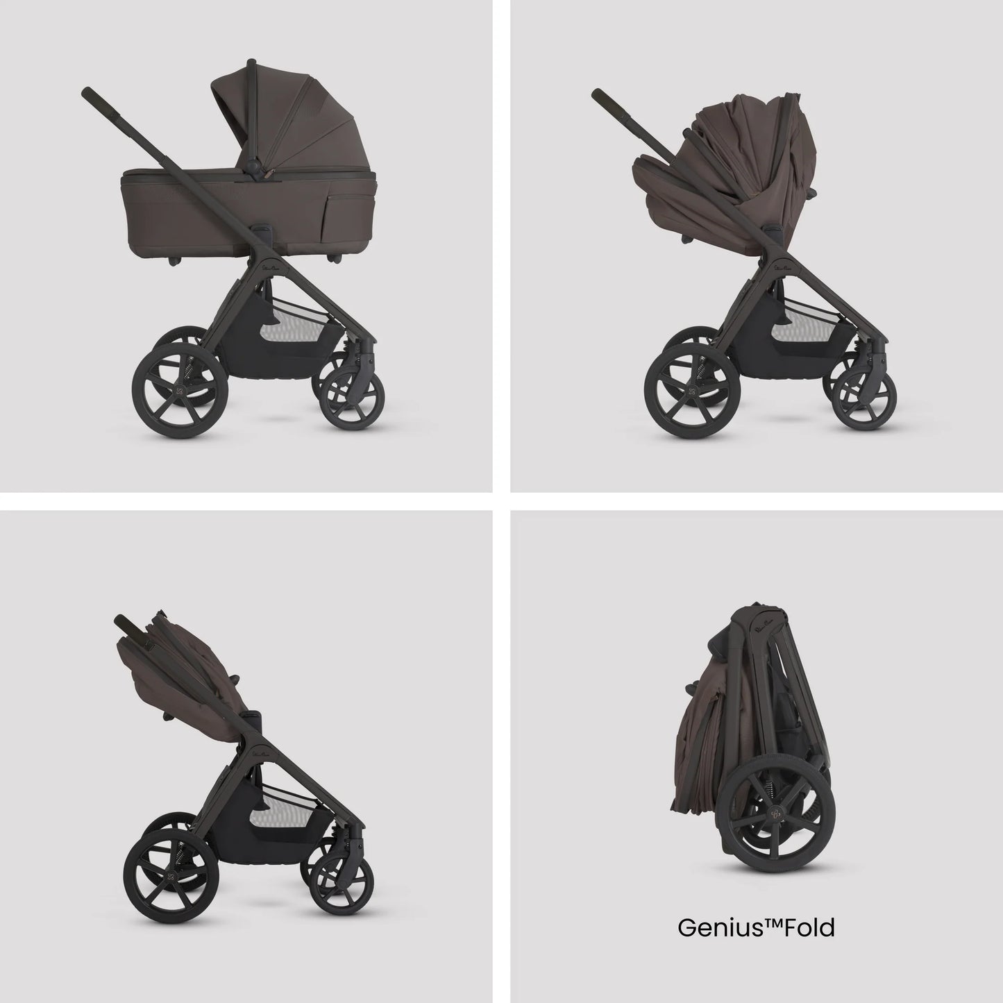 Silver Cross Cove 2 Pram Bundle Chocolate