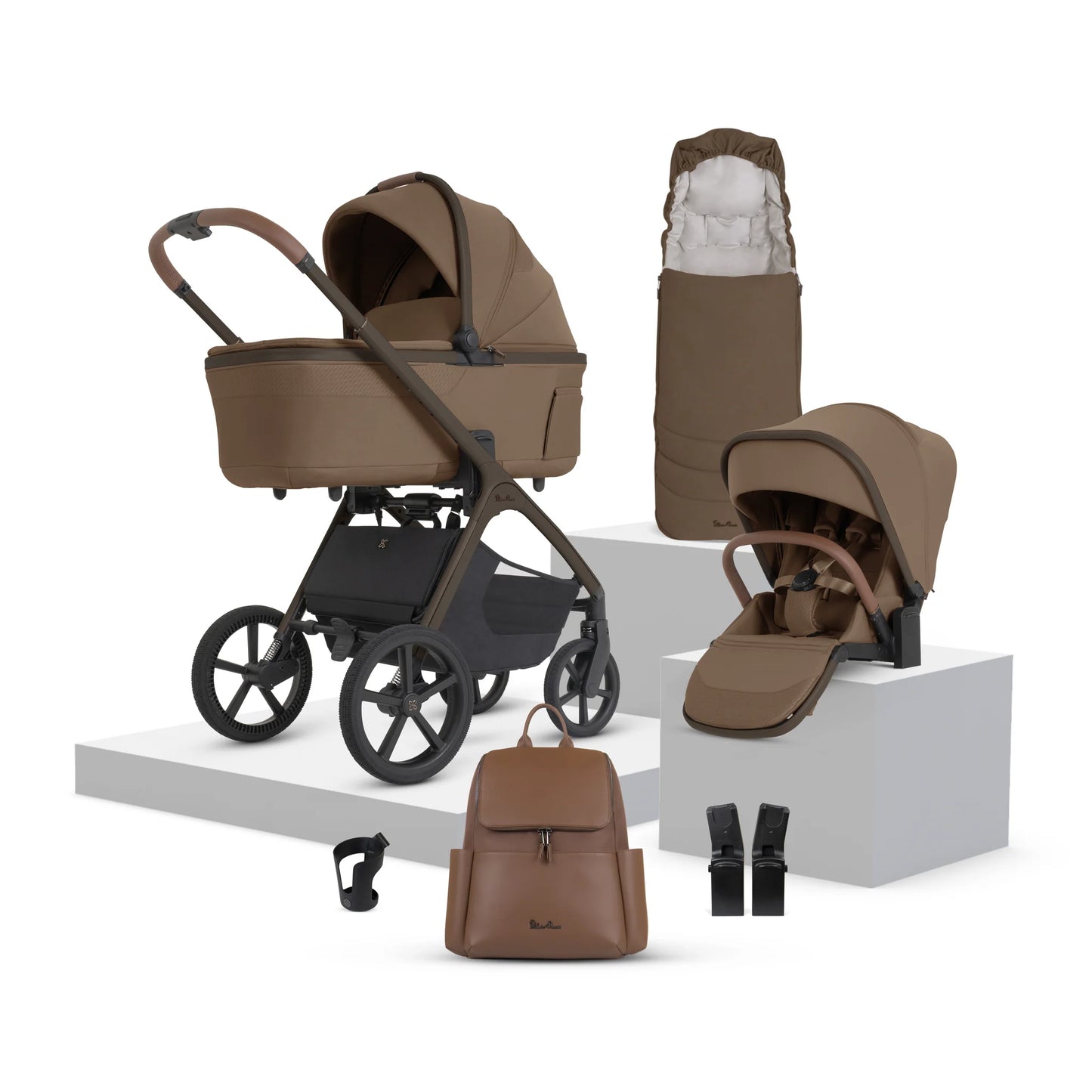 Silver Cross Cove 2 Pram Bundle Maple