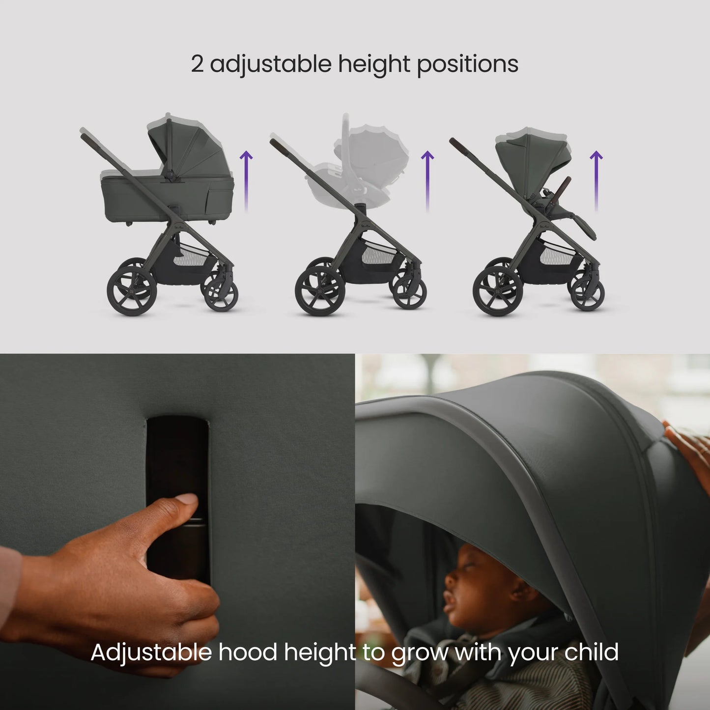 Silver Cross Cove 2 Pram Bundle Pewter