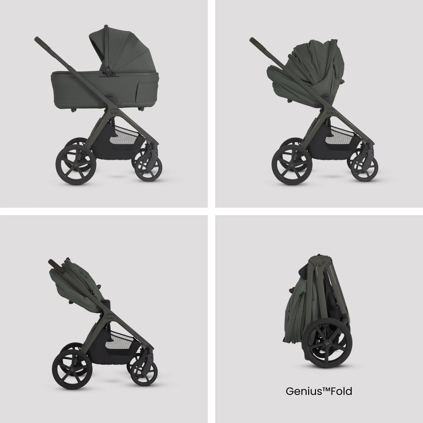 Silver Cross Cove 2 Pram Bundle Pewter