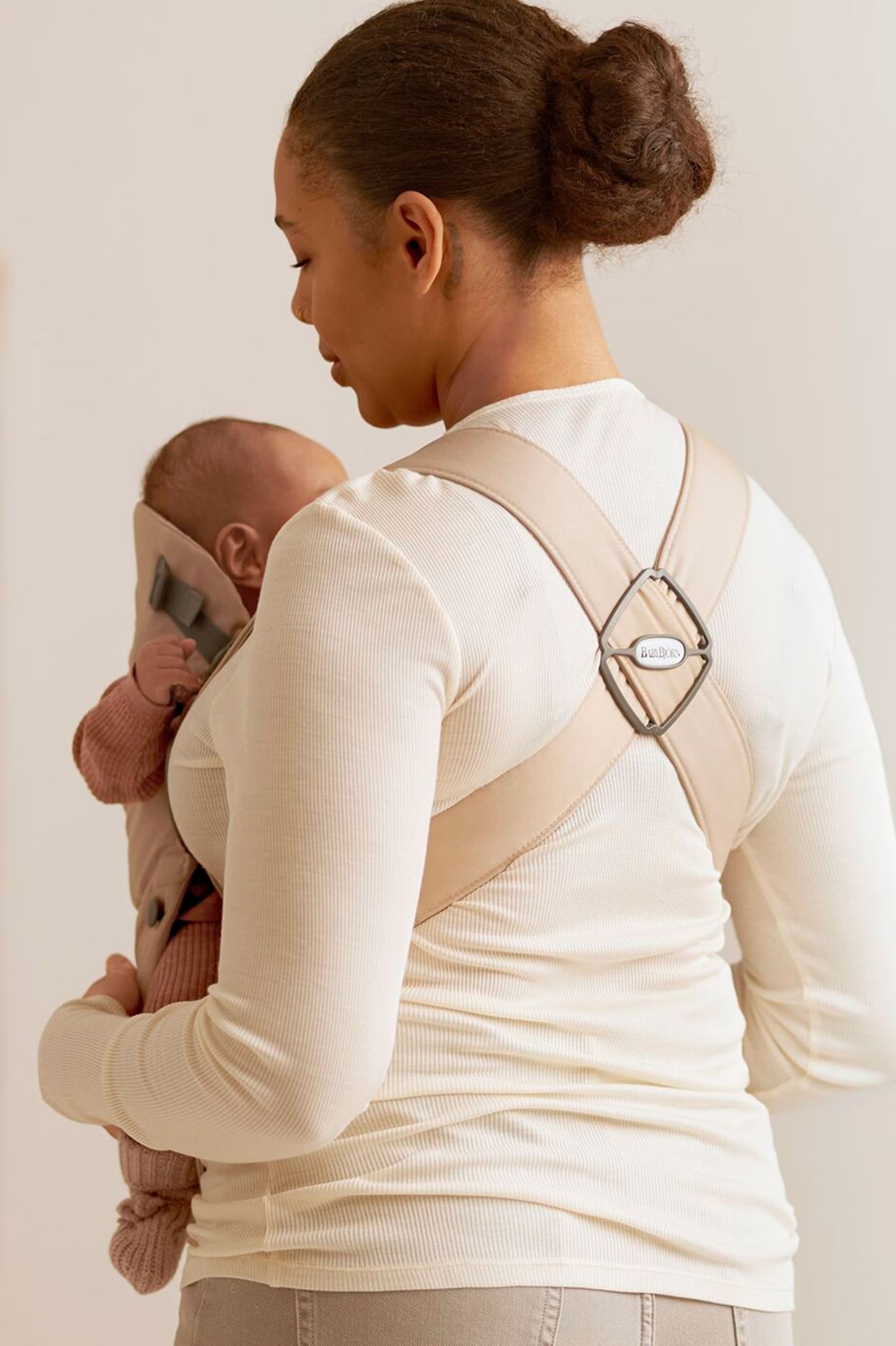BabyBjorn Baby Carrier Mini- Beige (Woven)