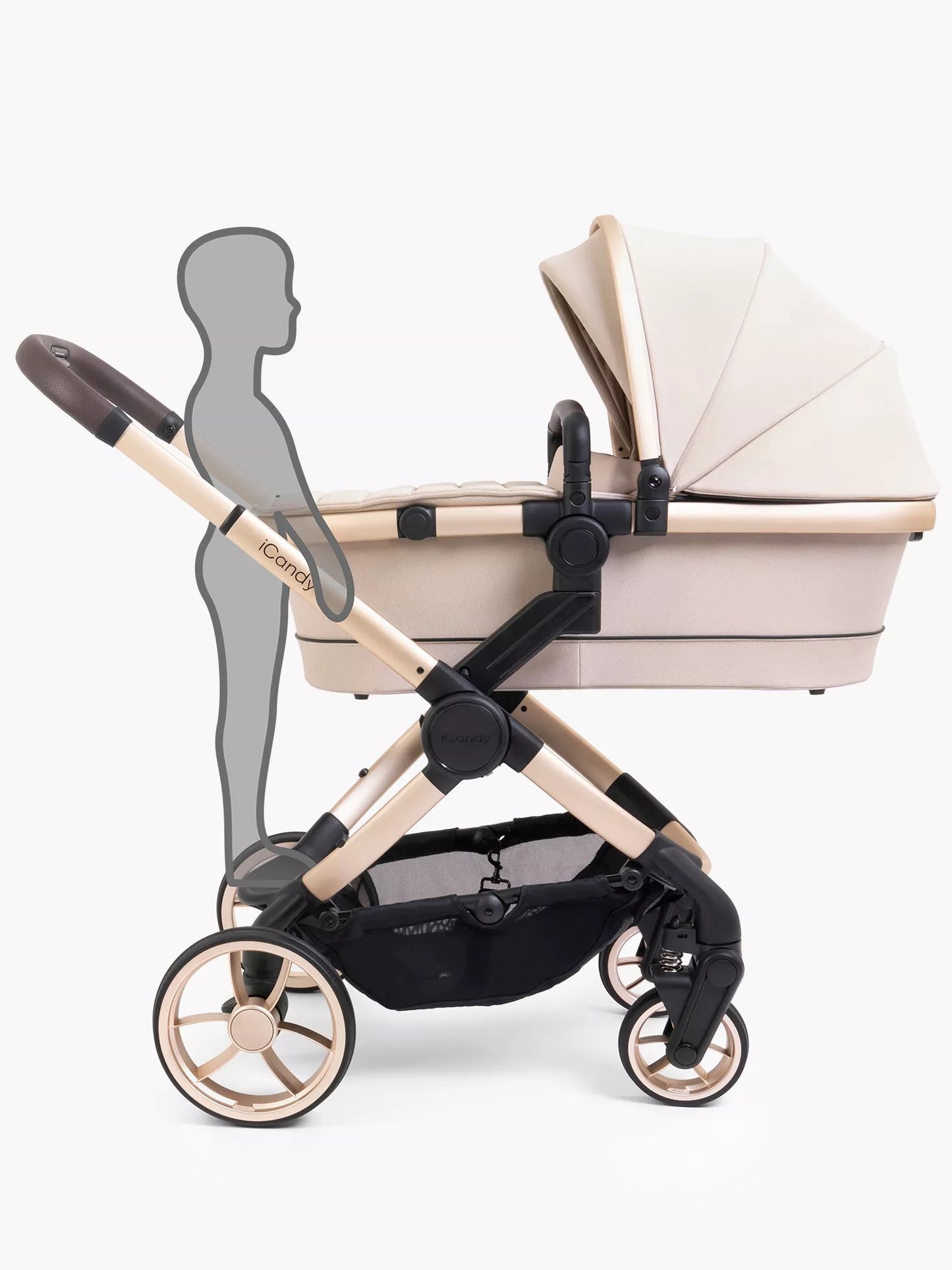 iCandy Peach 7 Pushchair & Carrycot Bundle in Biscotti