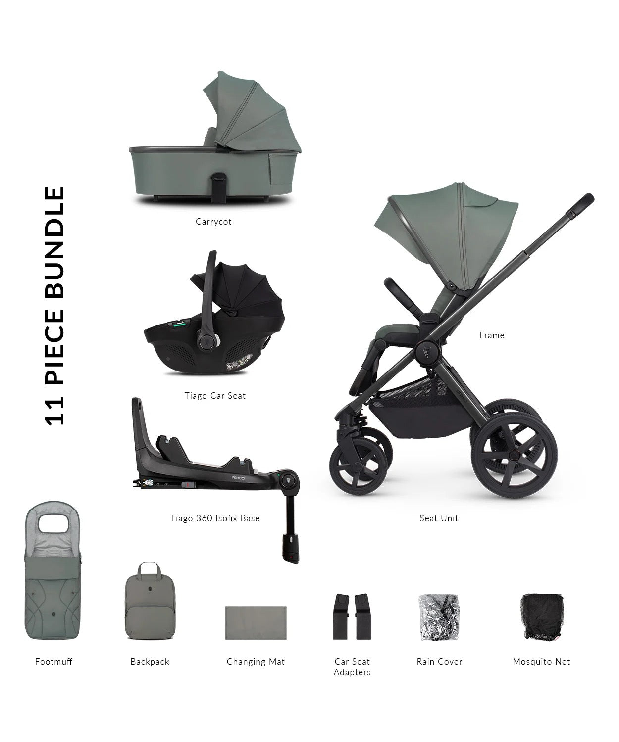Venicci Upline 2 Aloe Pram