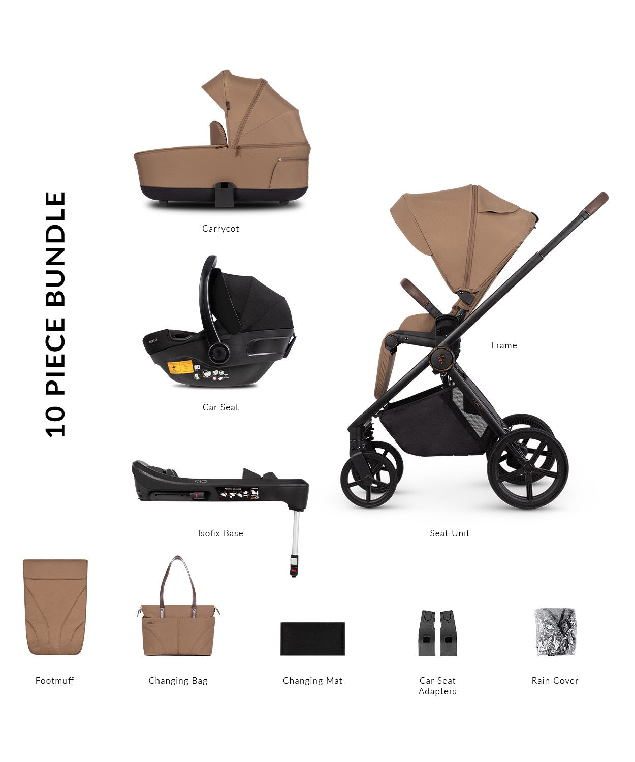Venicci Claro Caramel Pram