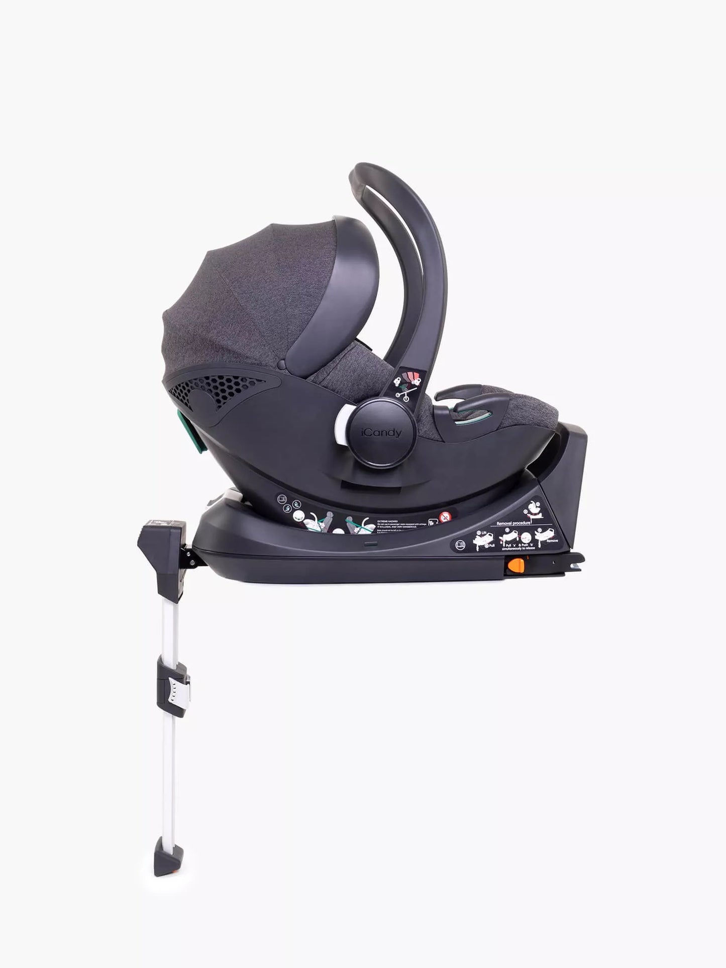 iCandy Cocoon Car Seat & Base - Dark Grey
