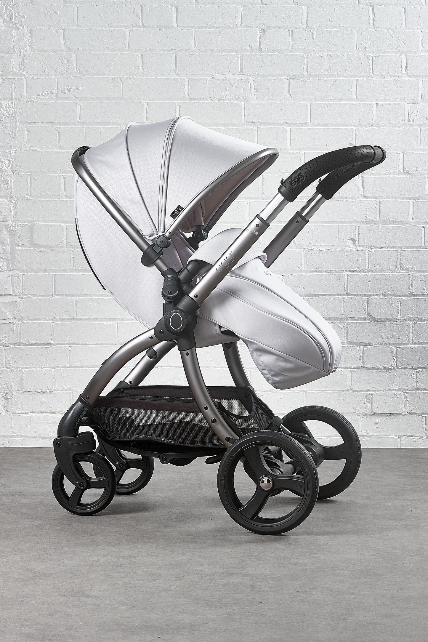 egg3® Stroller Package Houndstooth Silver