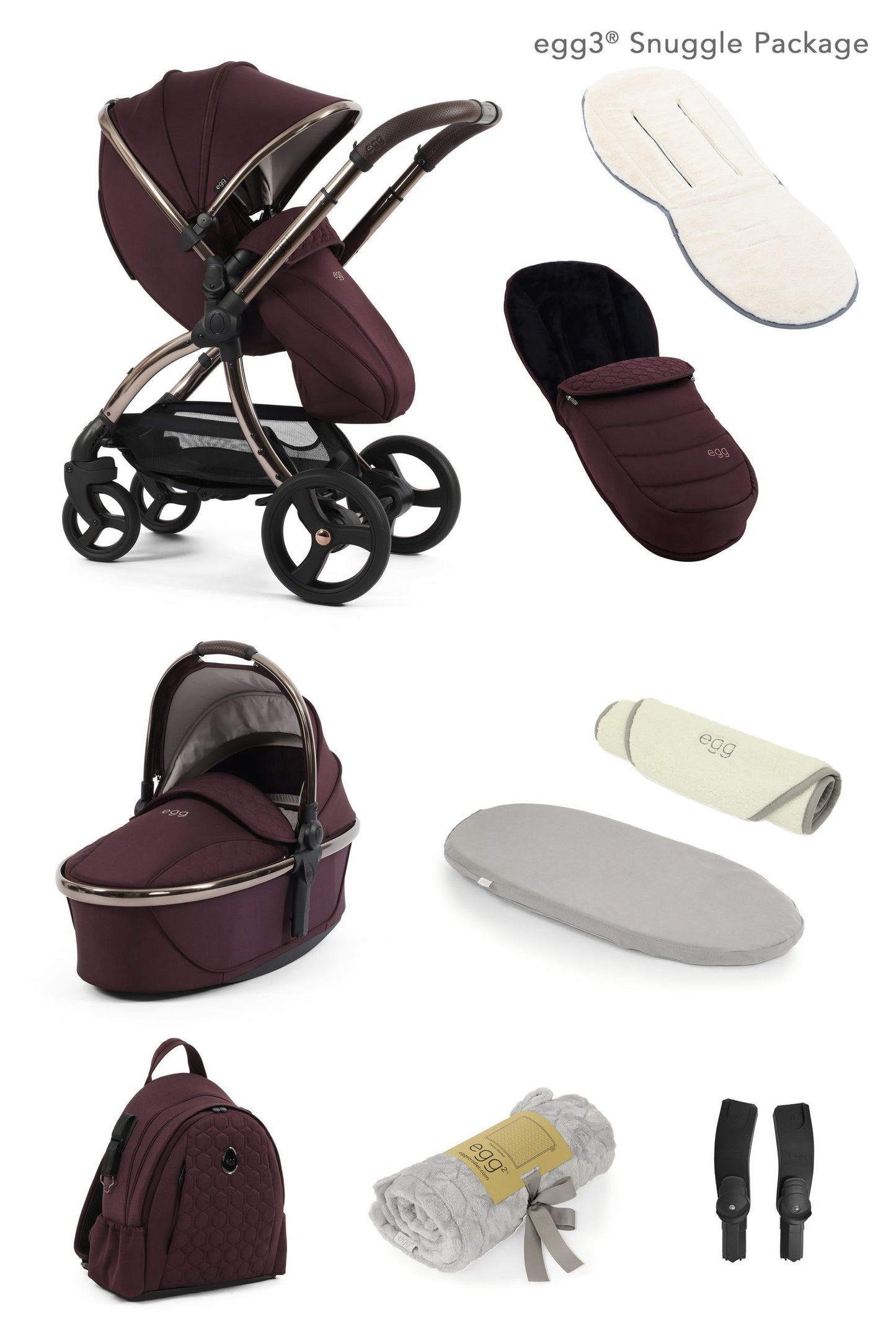 Egg3® Stroller Package Mulberry