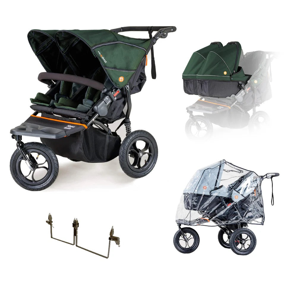 OutnAbout V5 Nipper Double Twin Starter Bundle - Sycamore Green