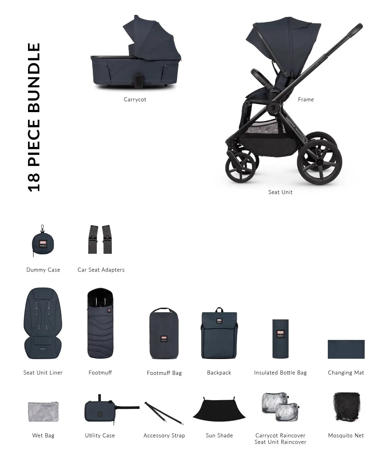 Strollers Hunter x Venicci Upline 3 Ultimate Bundle