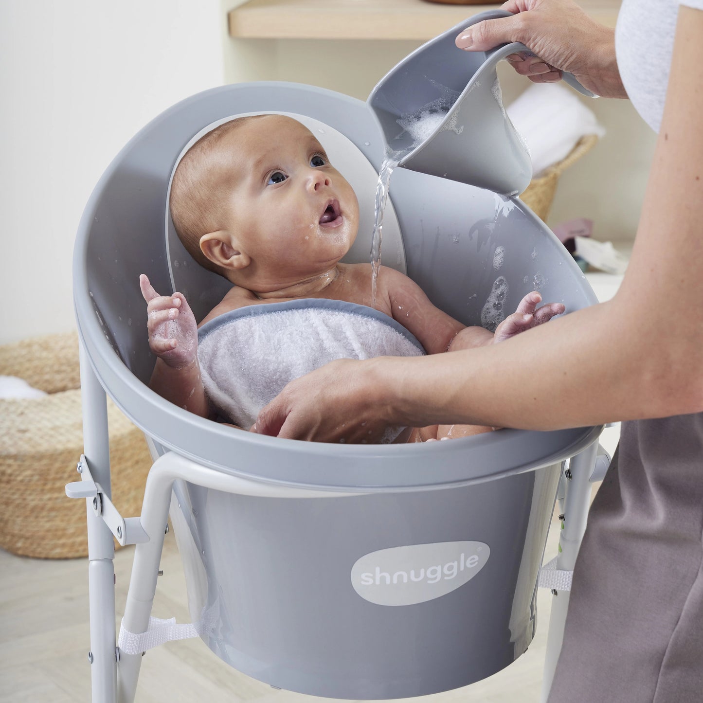 Shnuggle Baby Bath Pebble Grey