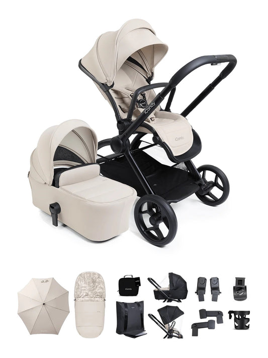 Core 2 Sandstone Pushchair and Carrycot - Complete Bundle