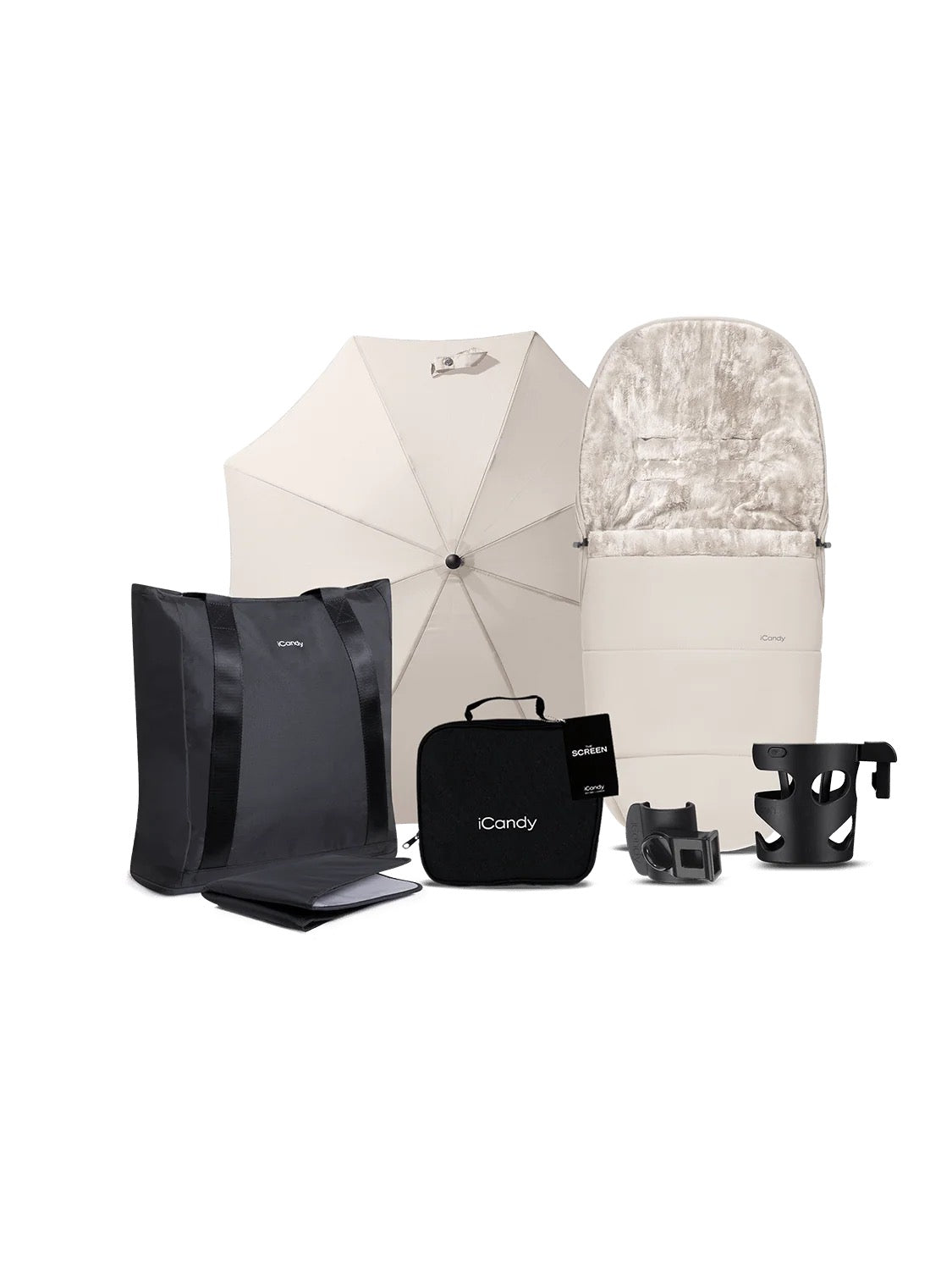 Core 2 Sandstone Pushchair and Carrycot - Complete Bundle