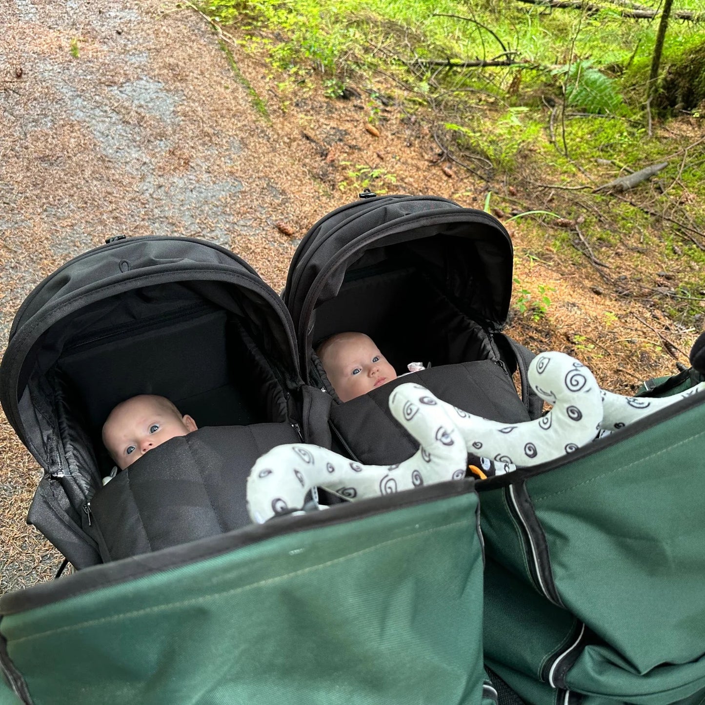 OutnAbout Nipper V6 Double Pushchair Highland Blue