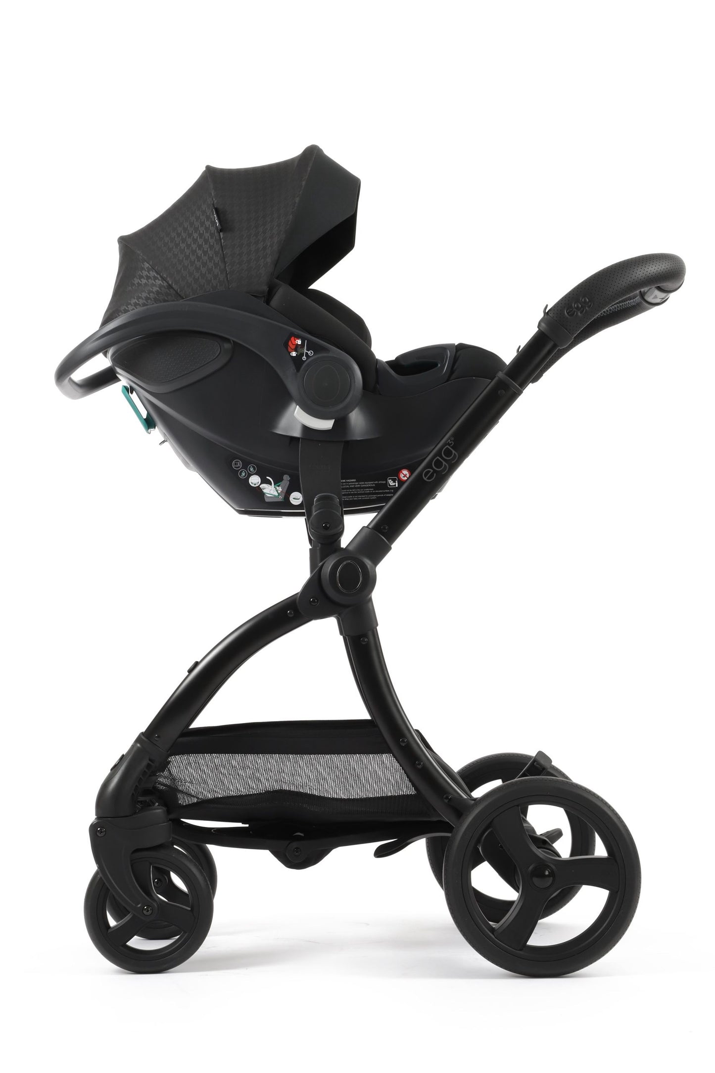 egg3® Stroller Package Houndstooth Black