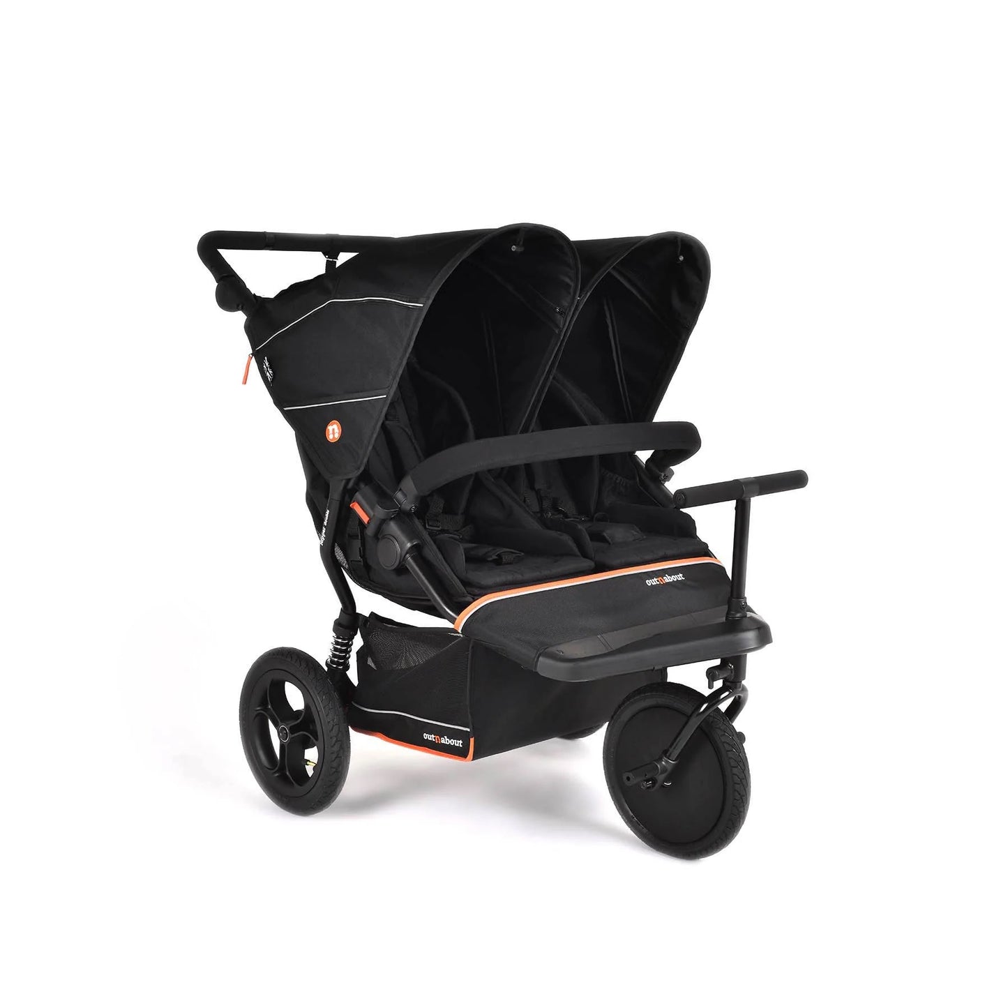 OutnAbout Nipper V6 Double Pushchair Brambleberry Red