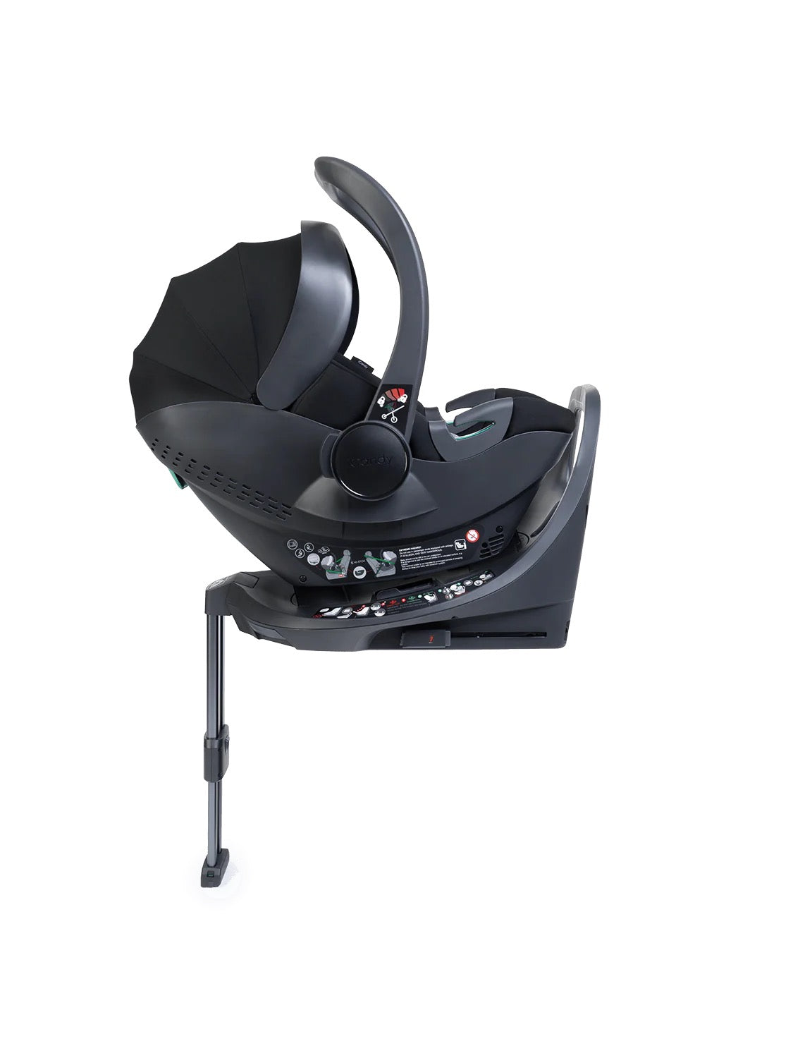 Core 2 Black Pushchair and Carrycot - Complete 360 Car Seat Bundle