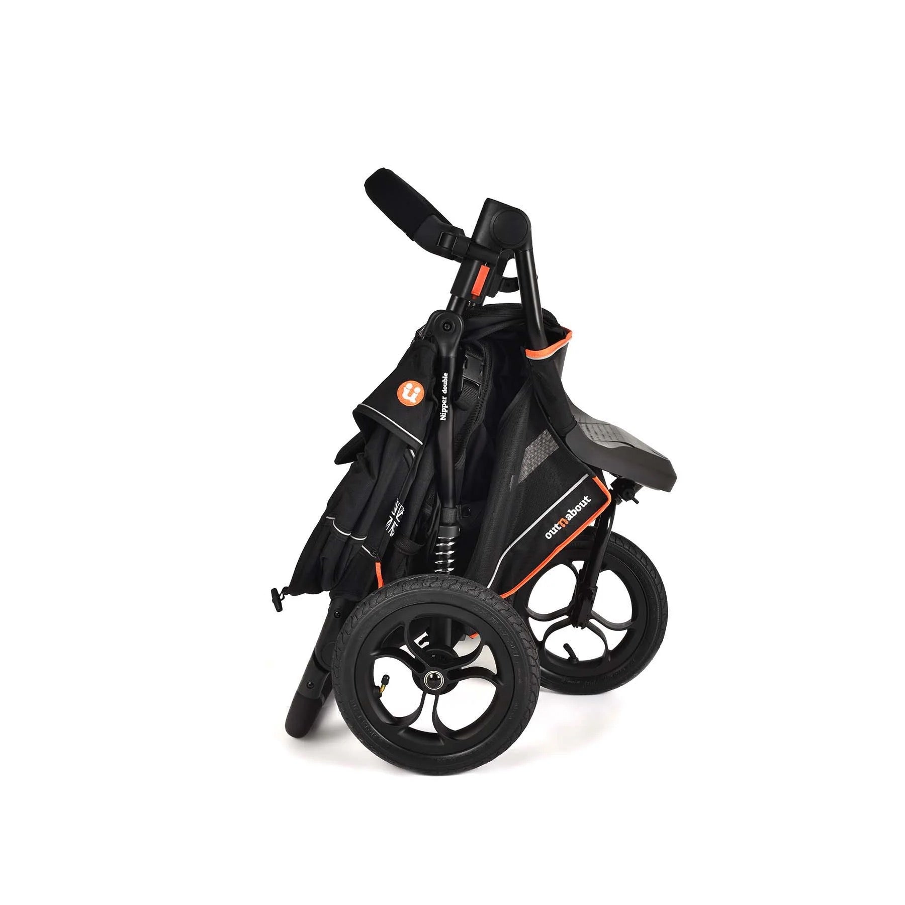 nipper double stroller OutnAbout Nipper V6 Double Pushchair Highland Blue – Strollers Pram & Nursery