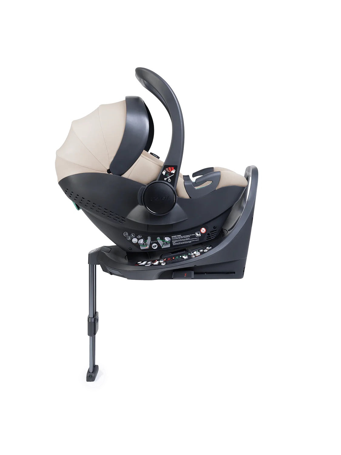 Core 2 Sandstone Pushchair and Carrycot - Complete 360 Car Seat Bundle