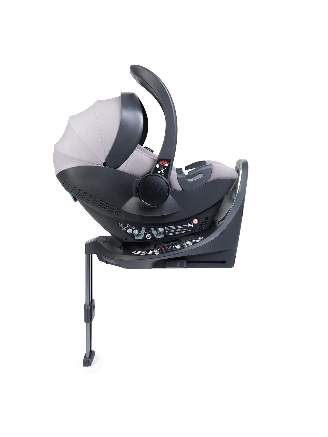 Core 2 Story Grey Pushchair and Carrycot - Complete 360 Car Seat Bundle