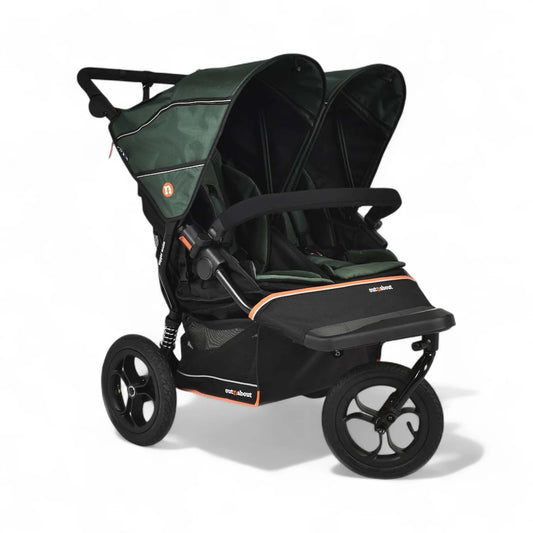 OutnAbout Nipper V6 Double Pushchair Sycamore Green