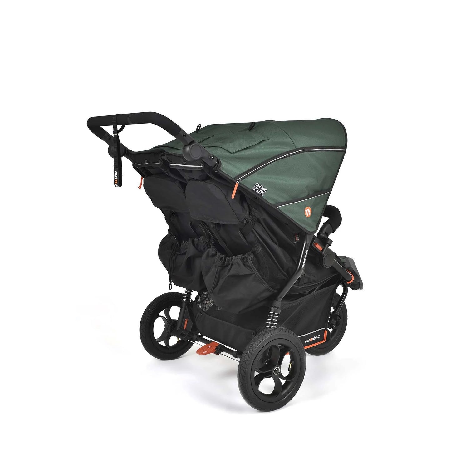 OutnAbout Nipper V6 Double Pushchair Brambleberry Red