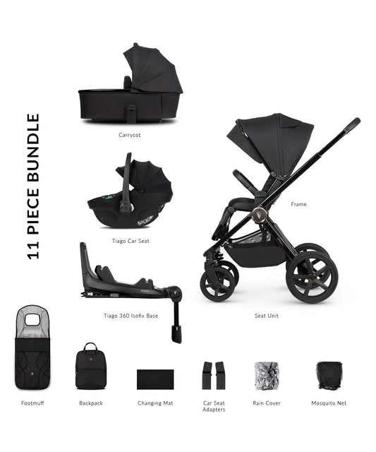 Venicci Upline 2 All Black Pram