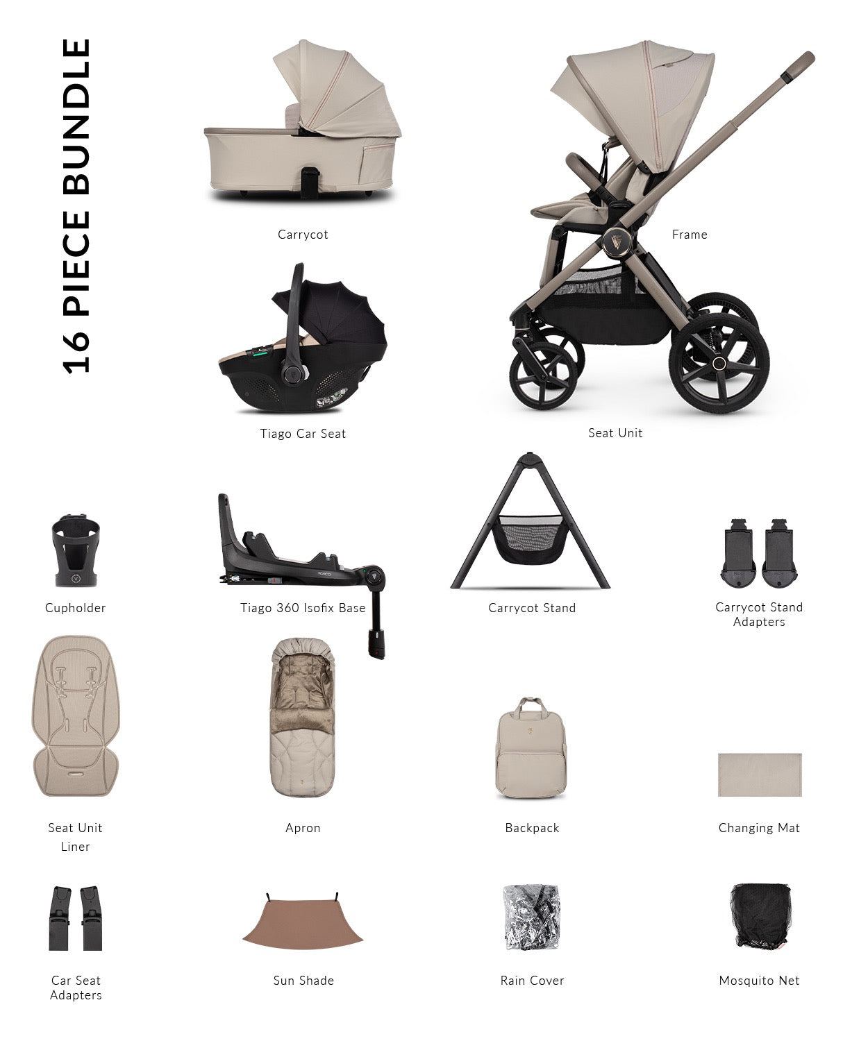 Venicci Upline 3 Pebble