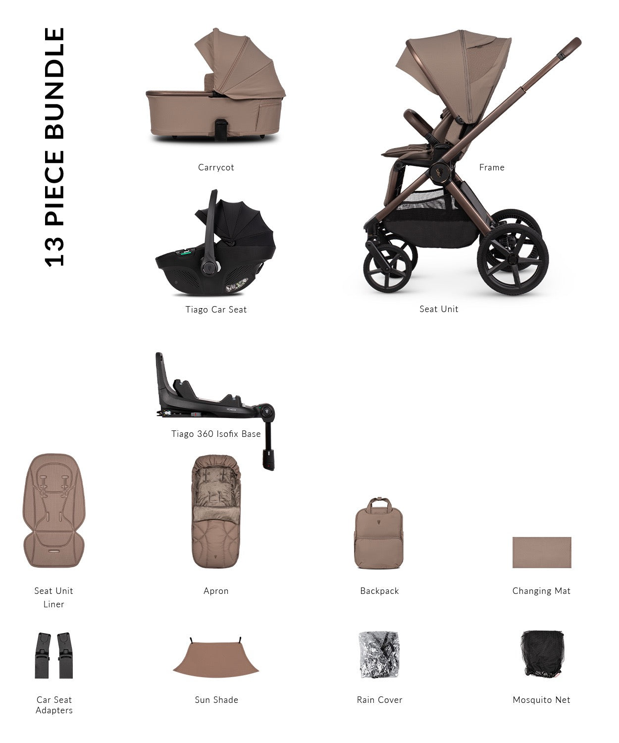 Strollers Ultimate Venicci Upline 3 Bundle